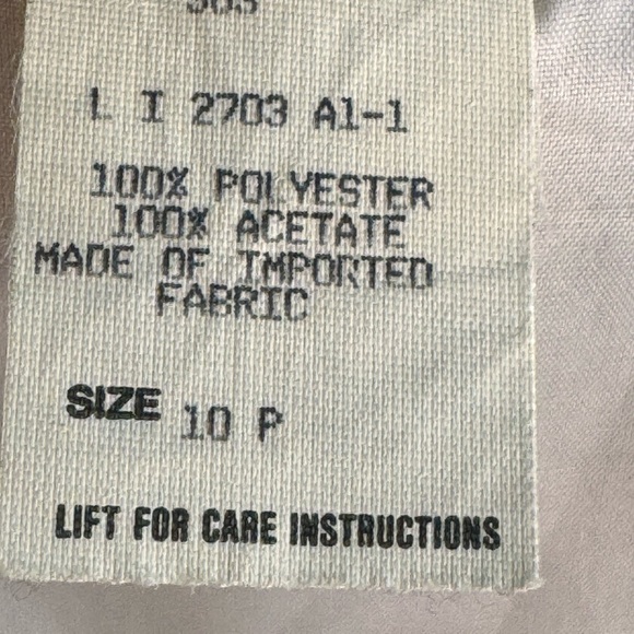 TONI Vintage Crop Floral Print Shacket Size 10P USA - Picture 5 of 7